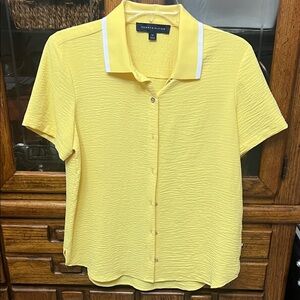 Tommy Hilfiger Yellow Button Down Shirt